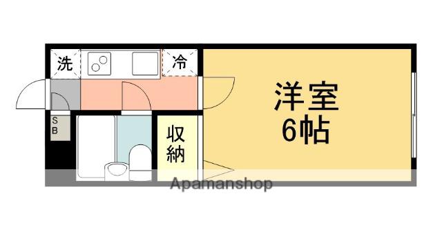 ブランニュー鶴巻(1K/1階)の間取り写真