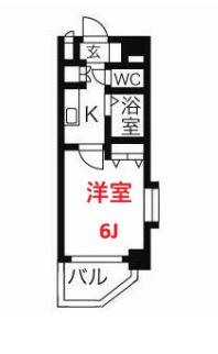 DUO・CREA西五反田A棟(1K/12階)の間取り写真