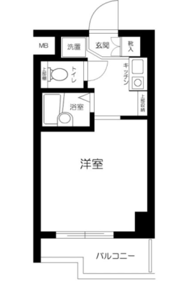 スカイコート文京小石川(1K/1階)の間取り写真