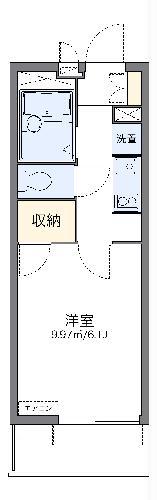 レオパレスシリウス(1K/2階)の間取り写真