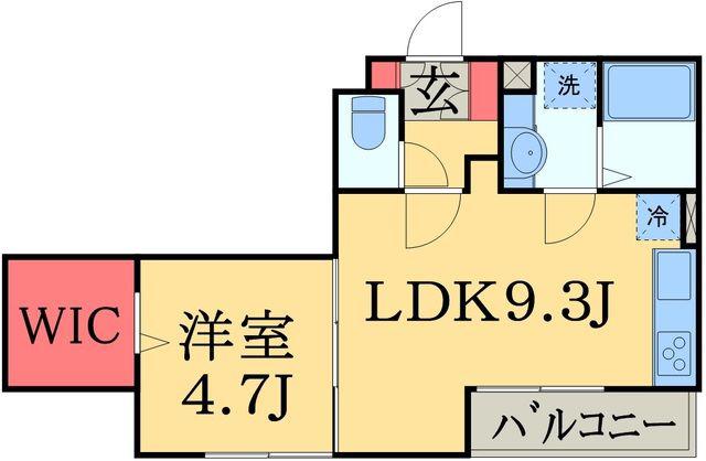 グラン・マーキュリー(1LDK/3階)の間取り写真