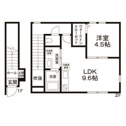 アトリオ田園調布(1LDK/2階)の間取り写真