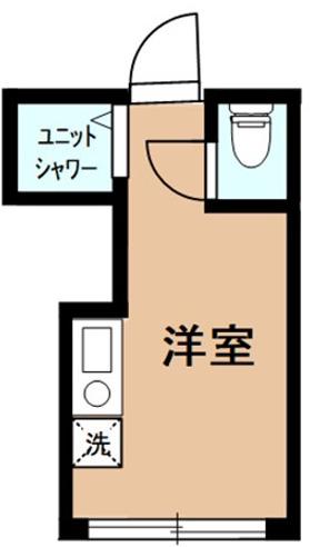 アーバンプレイス新井薬師前(ワンルーム/1階)の間取り写真