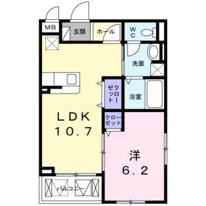 BOA SORTE(1LDK/3階)の間取り写真
