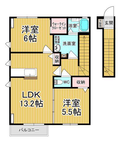 LE LIEN I(2LDK/2階)の間取り写真