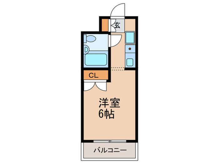 リッチマウント(ワンルーム/1階)の間取り写真