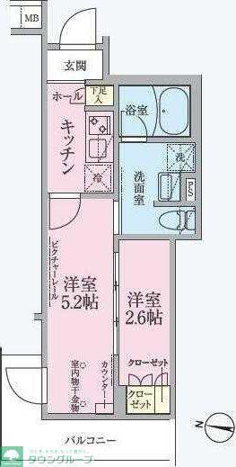 ARKMARK練馬(2K/4階)の間取り写真