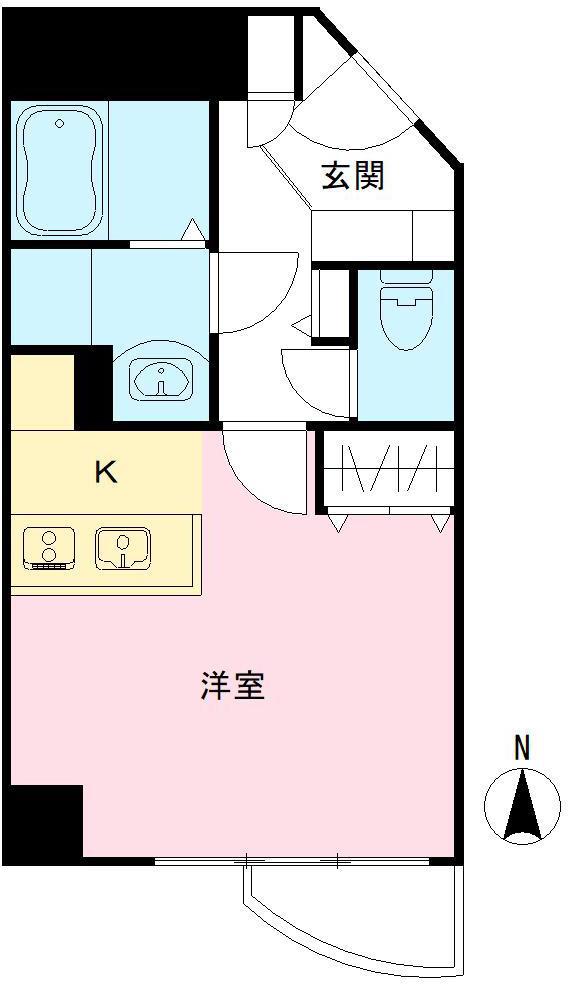 パークナードフィット田園調布(ワンルーム/3階)の間取り写真