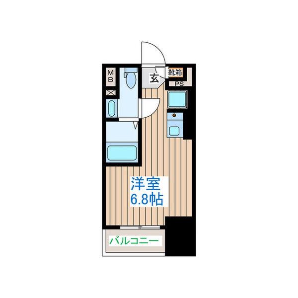 令和ライフ北目町(ワンルーム/4階)の間取り写真