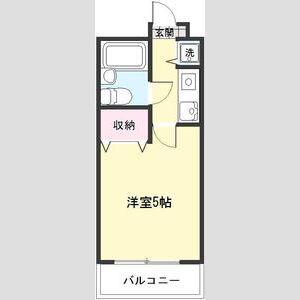 第7藤ビル(1K/8階)の間取り写真