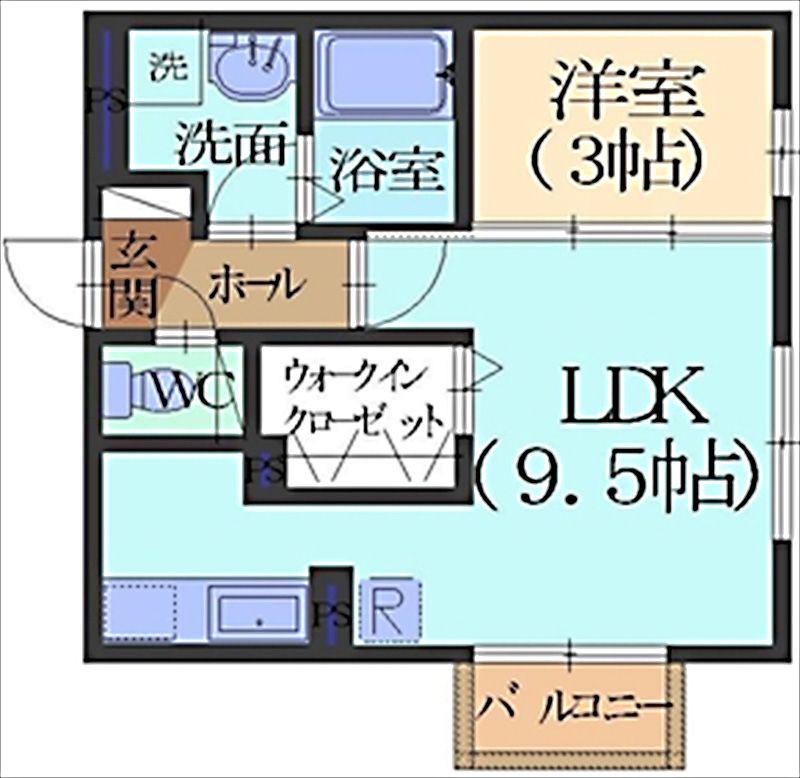 トレスラグーナ(1LDK/1階)の間取り写真