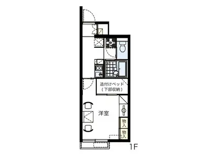 レオパレスアロハC(1K/1階)の間取り写真