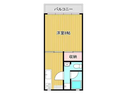 メゾン千草(1K/4階)の間取り写真