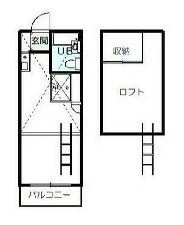 アビタシオン東伏見B 1階階 間取り