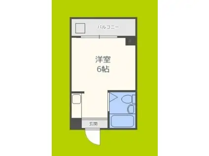 ジオナ柴島III(ワンルーム/2階)の間取り写真
