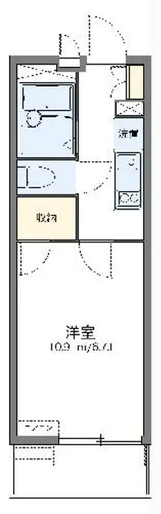 レオパレスブリロ上戸田 1階階 間取り