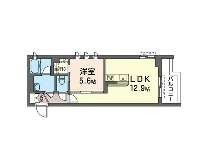 αST MUKOGAOKA(1LDK/2階)の間取り写真