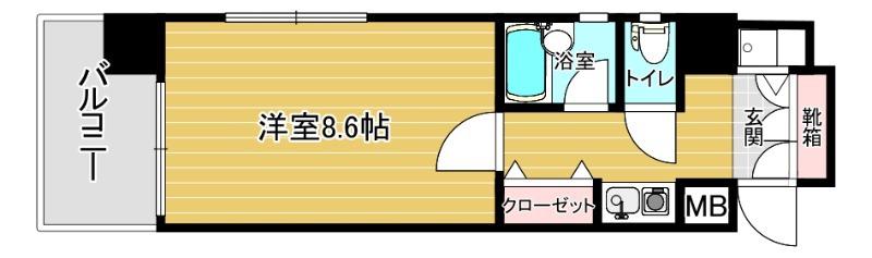 リファレンス東公園II(1K/5階)の間取り写真