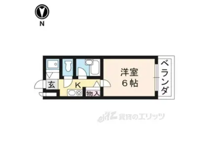 ステージハウス(1K/1階)の間取り写真