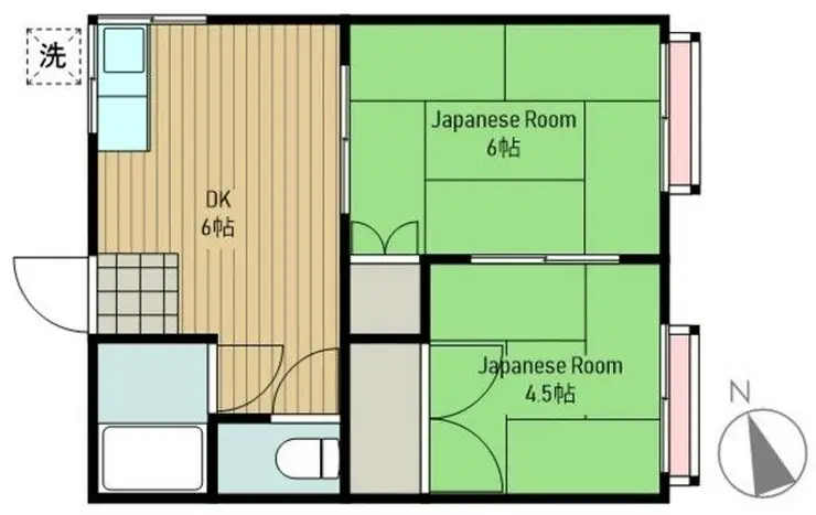 ゆうき荘 2階階 間取り