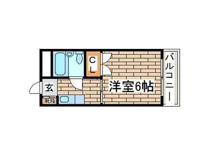 たかくらハウス(1K/1階)の間取り写真
