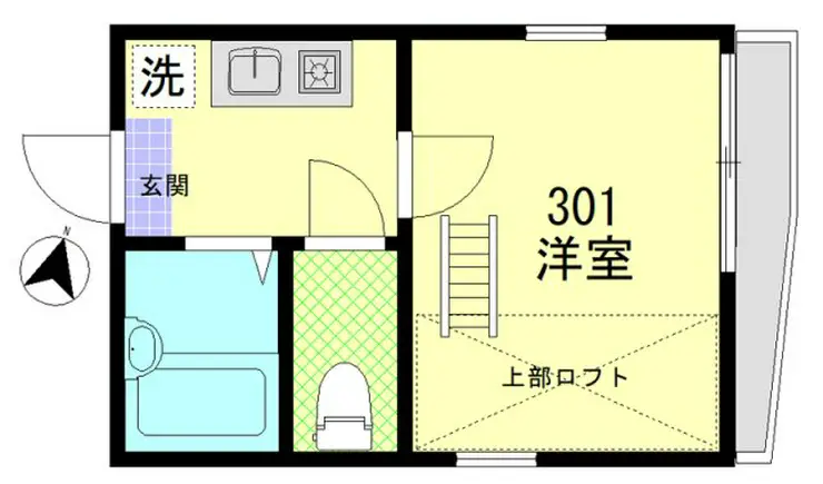 シャルム千住寿 3階階 間取り