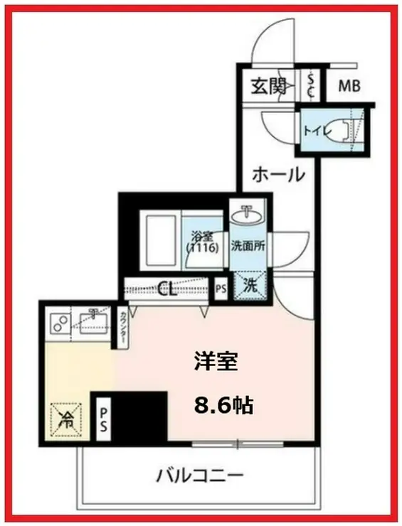 プレール・ドゥーク梅島 6階階 間取り