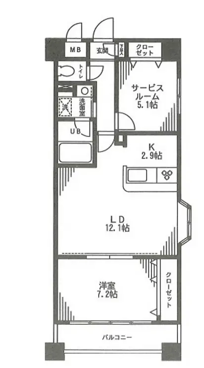 フェリーチェ 4階階 間取り