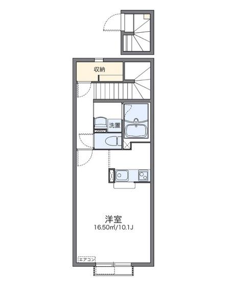 レオネクストNIWASE(ワンルーム/2階)の間取り写真