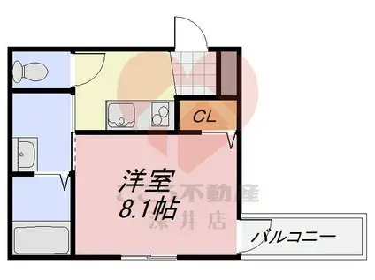 フジパレス堺鳳中V番館(1K/1階)の間取り写真