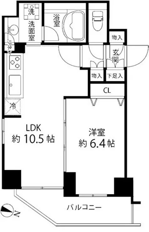 麻布十番レジデンス 9階階 間取り