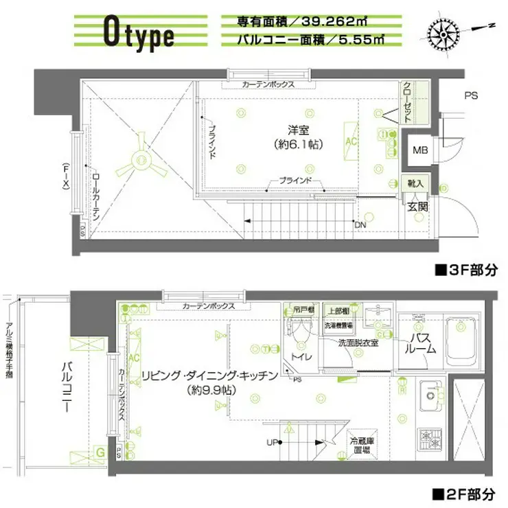 ZOOM調布 3階階 間取り