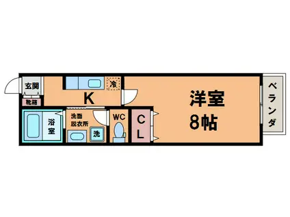 セゾン・グレース(1K/1階)の間取り写真