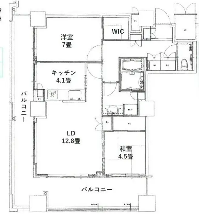 イーストコモンズ清澄白河セントラルタワー 21階階 間取り