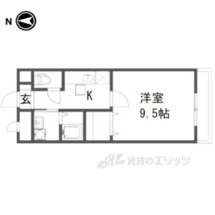 グリーンヒル西村 1階階 間取り