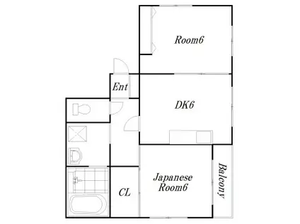 アネックスT(2DK/4階)の間取り写真