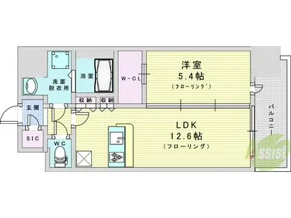 スプランディッド新大阪Ⅶ(1LDK/10階)の間取り写真
