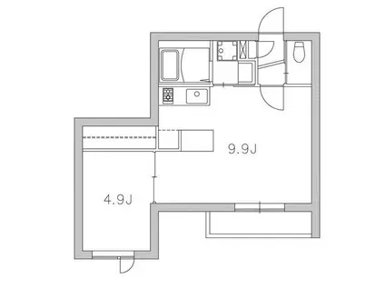 EVER GARDEN千種 II(1LDK/1階)の間取り写真