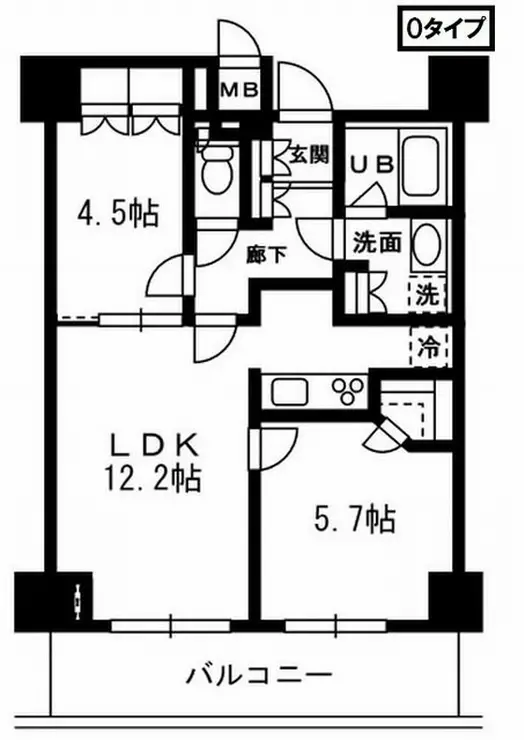 レジディア杉並方南町 6階階 間取り
