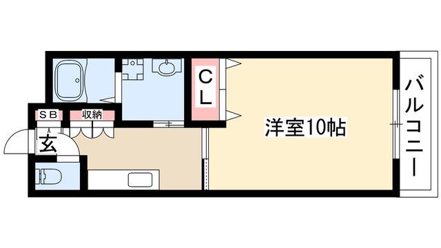 加藤ビル(1K/2階)の間取り写真