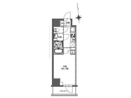 LA DOUCEUR東神田(1K/10階)の間取り写真