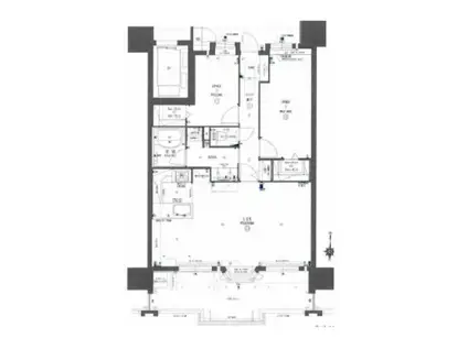 エイルマンション大分駅前II(2LDK/13階)の間取り写真