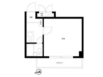 パシフィック池袋香栄(1K/4階)の間取り写真