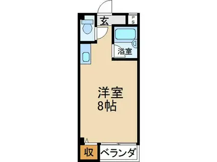 M&Mタチバナ(ワンルーム/1階)の間取り写真