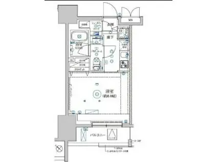 レアライズ押上II(1K/7階)の間取り写真