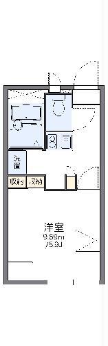 レオパレスアロマ赤坂I(1K/1階)の間取り写真