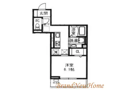 VILLA北花田D-ROOM(1K/3階)の間取り写真