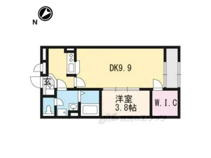 クレイノプランドール(1LDK/2階)の間取り写真
