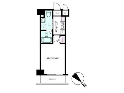 グリフィン横浜・弁天通(1K/8階)の間取り写真