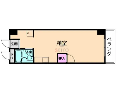 阪急曽根ユーリプラザII(ワンルーム/5階)の間取り写真